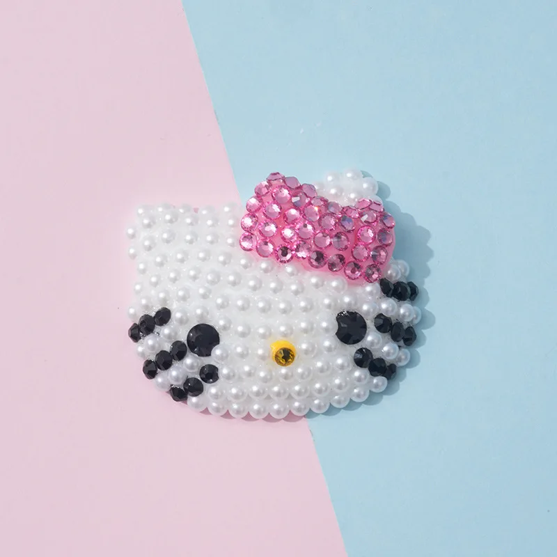 Kawaii 3d подвеска в виде груши котенка для DIY аниме Модный чехол телефона плоские задние шармы девушки милые украшения