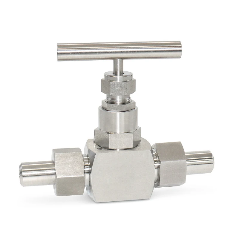 1/4 Needle Valve Stainless Steel, BSPP Female Thread Straight Needle Valve for Water Gas Oil Transmission