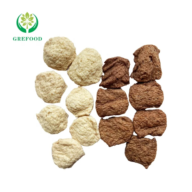 Healthy TVP MUI Textured Vegetable Protein from Non-GMO soybean High-Protein Meat Substitute better texture soy protein