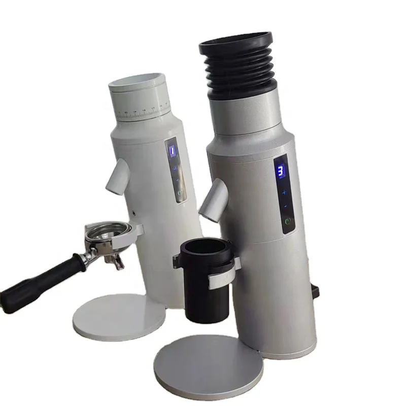 New Trend Compact Single Dose 64 Grinder Espresso Coffee Bean Grinding Machine with Powder Blower