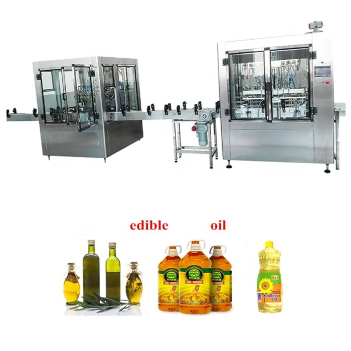 fully automatic edible oil filling line pet oil filling machine china