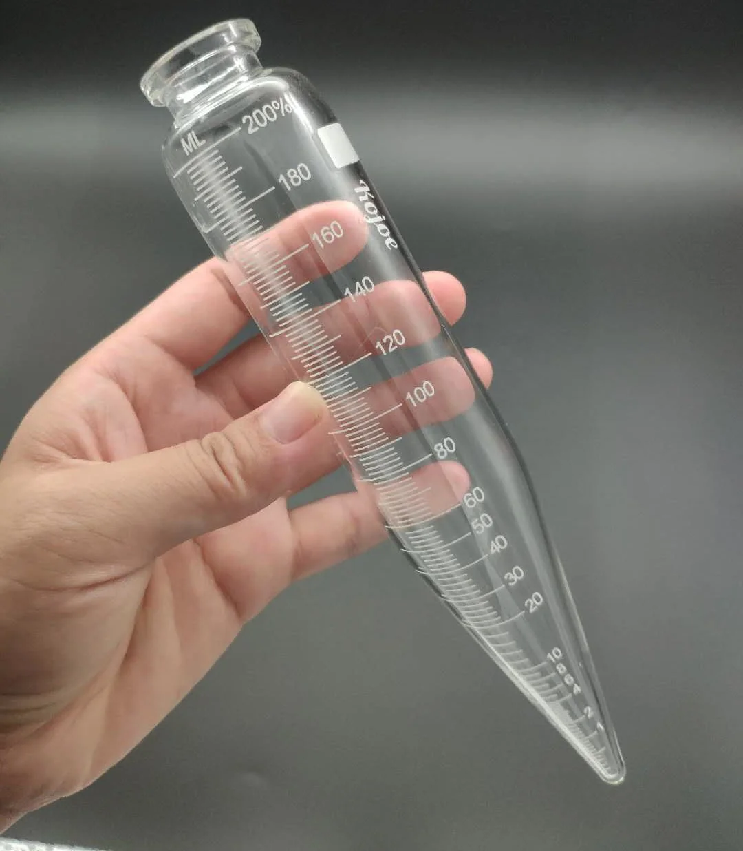 Lab Glass 100 ml Oil Conical Graduated Centrifuge Tube With Screw Cap