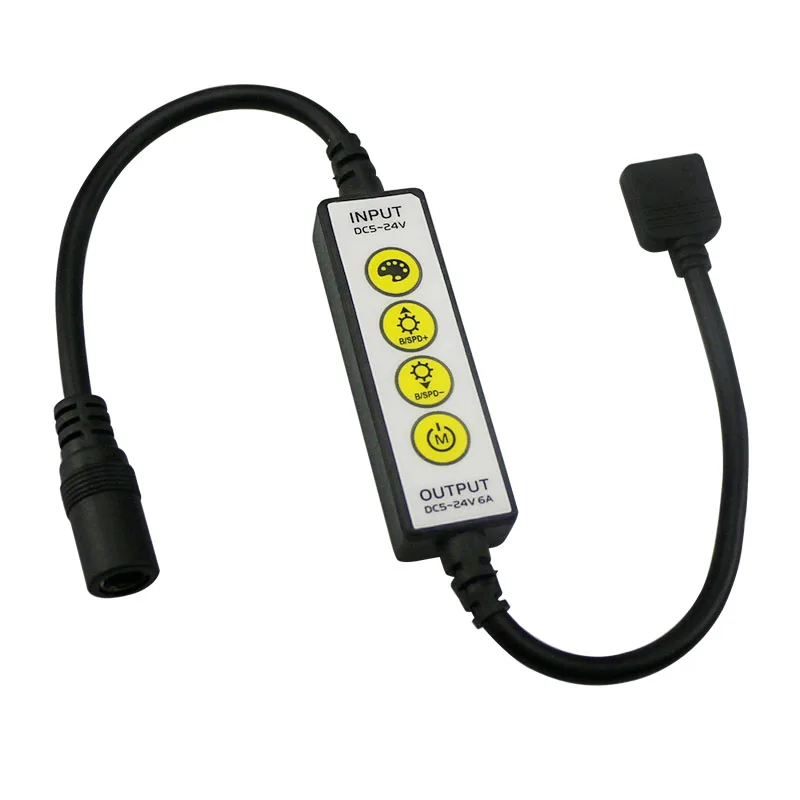 5V-24V LED Strip Controller RGB RGBW CCT Dim mini 4keys LED Controller