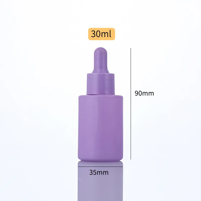 Spot wholesale 30ml Macaron color Glass Essential Oil Bottles with Eye Dropper with Eye Dropper 1oz Colorful Bottle