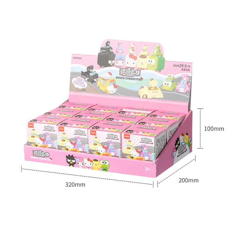 Sanrio Riding Family Fun Trip Blind Box Birthday Gift Kawaii My Melody Kuromi Cinnamoroll Pompom Purin Model