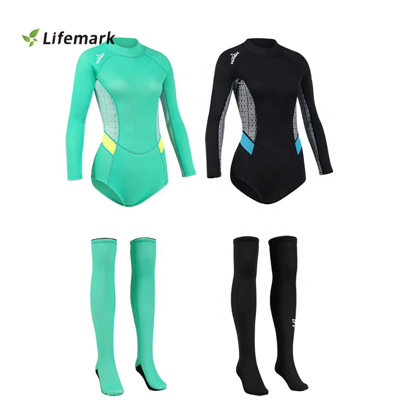 2MM Neoprene Wetsuit Women Keep Warm Swimming Scuba Diving Bathing Suit Short Sleeve Triathlon Wetsuit for Surf Snorkeling
