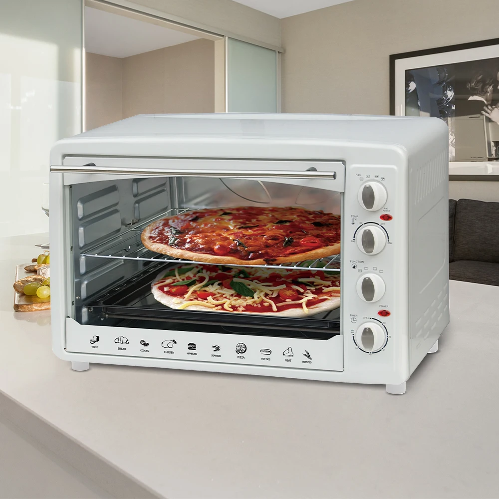 Wholesale Factory Electric Toaster Oven with 4 Knob Control Metal Toaster Pizza Oven Hotel Application Bake Toast Warm Functions