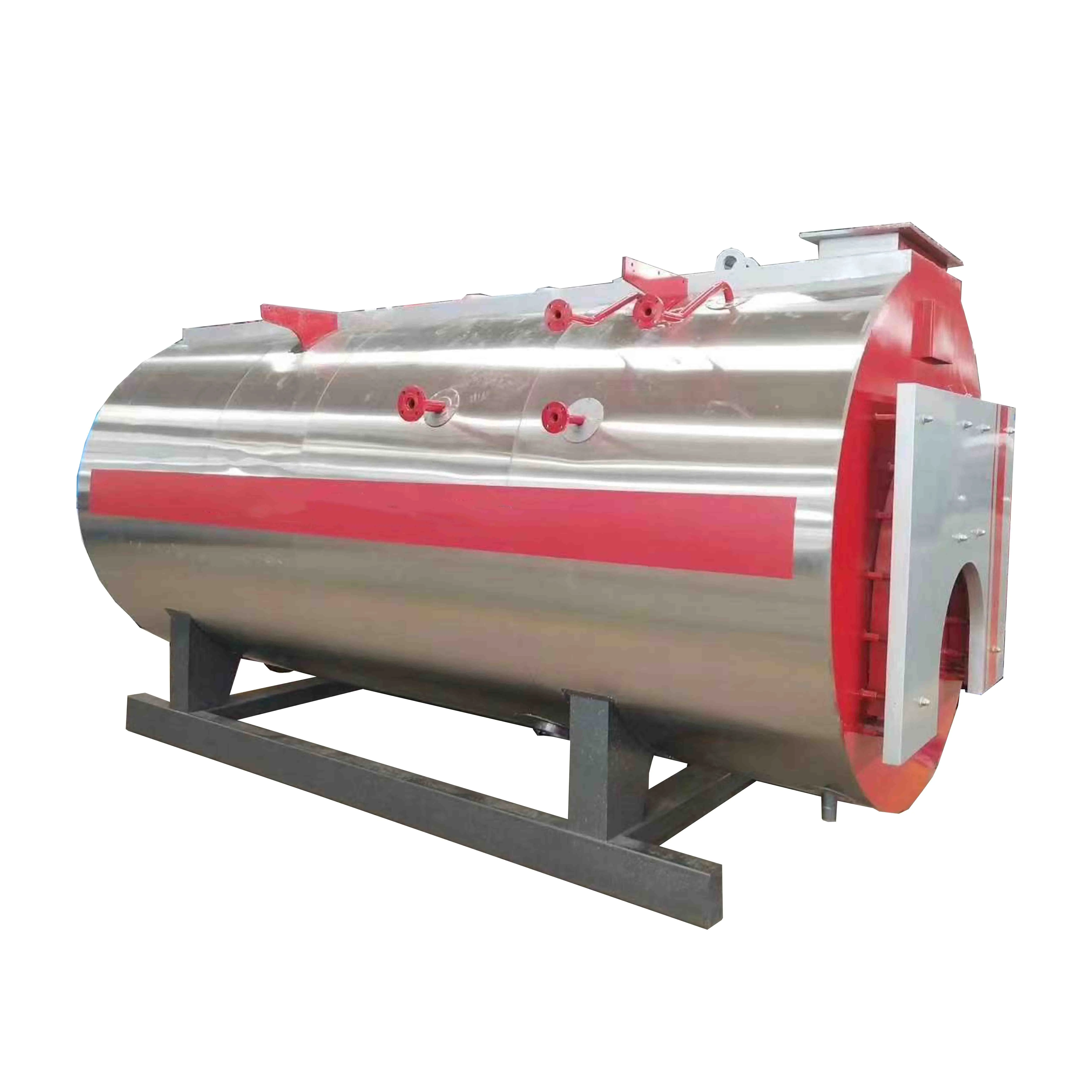 Household heating natural gas steam boiler is applied to waste combustion of household floor heating system