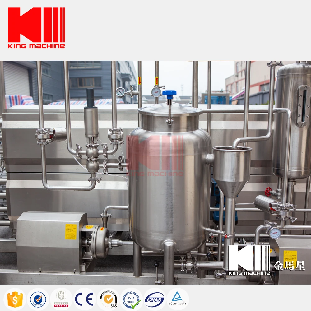 UHT-Plate Type Sterilizer System for Juice and carbonated beverage Filling Production Line