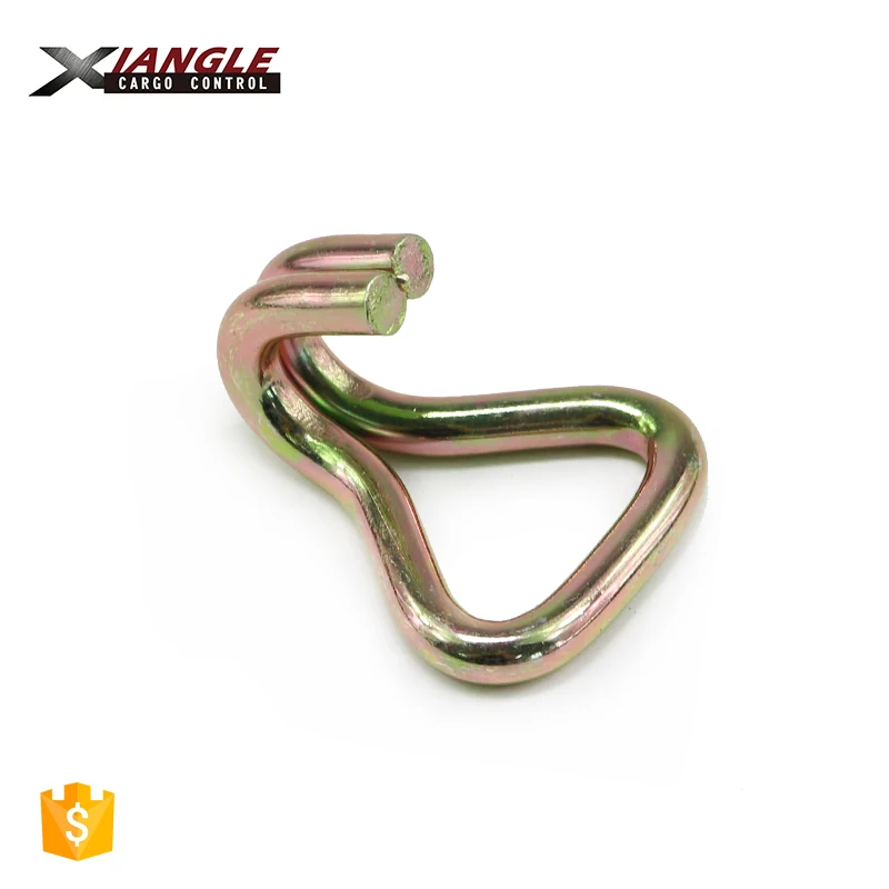 Good quality 1.5 inch 2000kgs metal cam buckle straps hooks 2000kgs j hook supplier