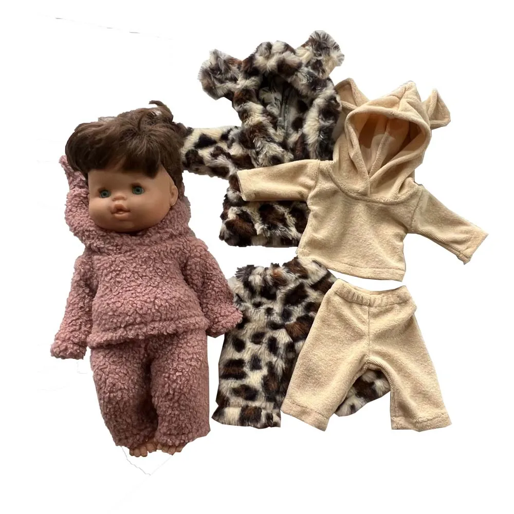 Fancy 38CM Doll onesie Body Circle Pink Plush jumpsuit Cute doll clothes onesie