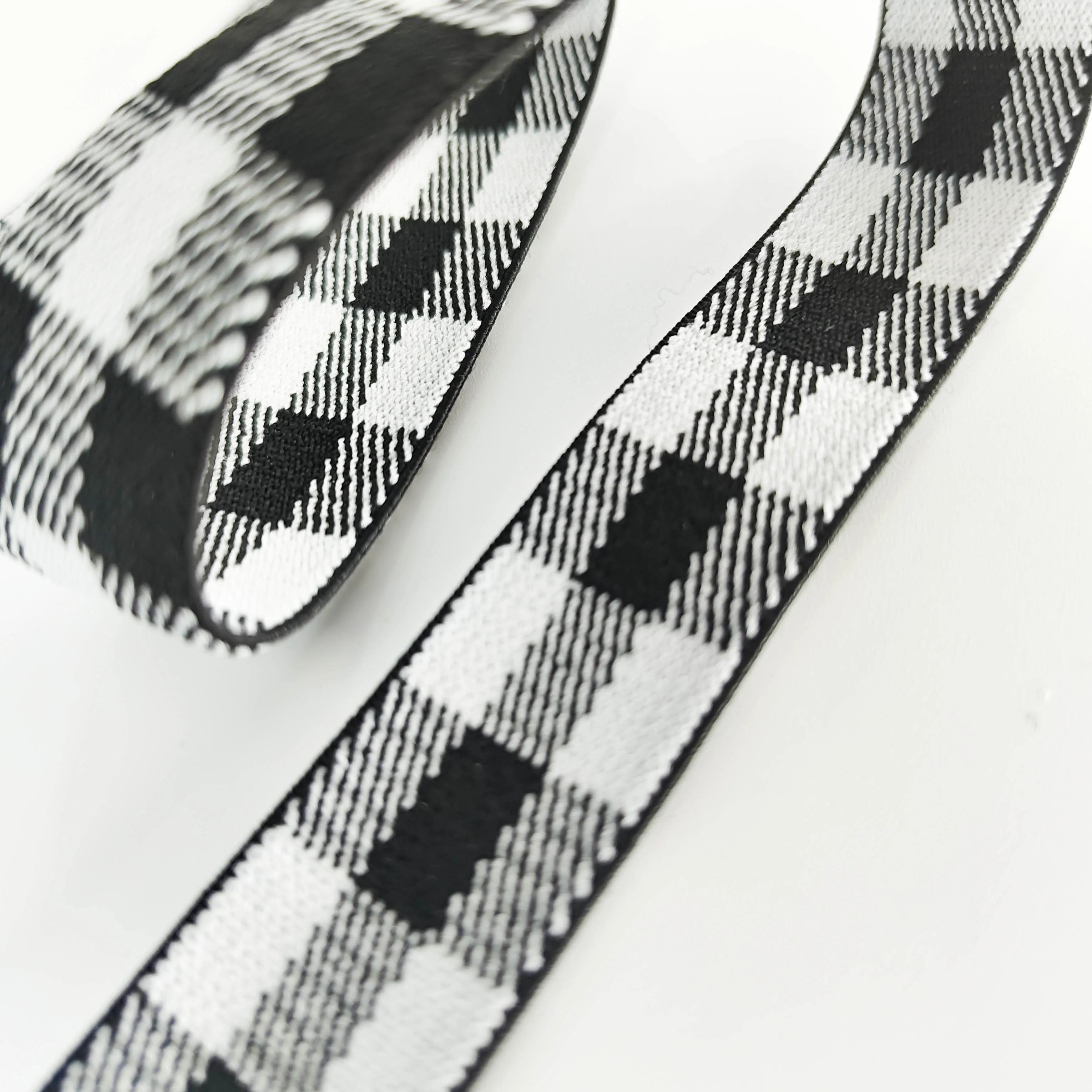 Free sample manufacturer custom 4cm glitter colorful stripe elastic bands soft belt