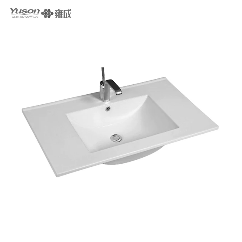 YUSON YS23286-80 белый искусственный камень кабинета бассейна емкость из смолы для ванной комнаты умывальник Керамические раковины раковиной