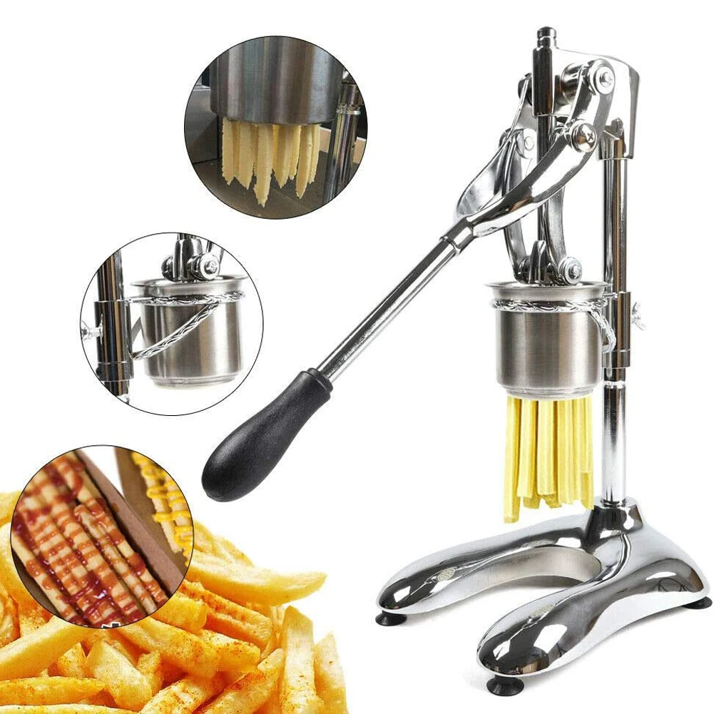 12 Hole French Fries Squeezer 30 cm Manual Fries Extruder Stainless Steel Long Fried Potato Strips Squeezers