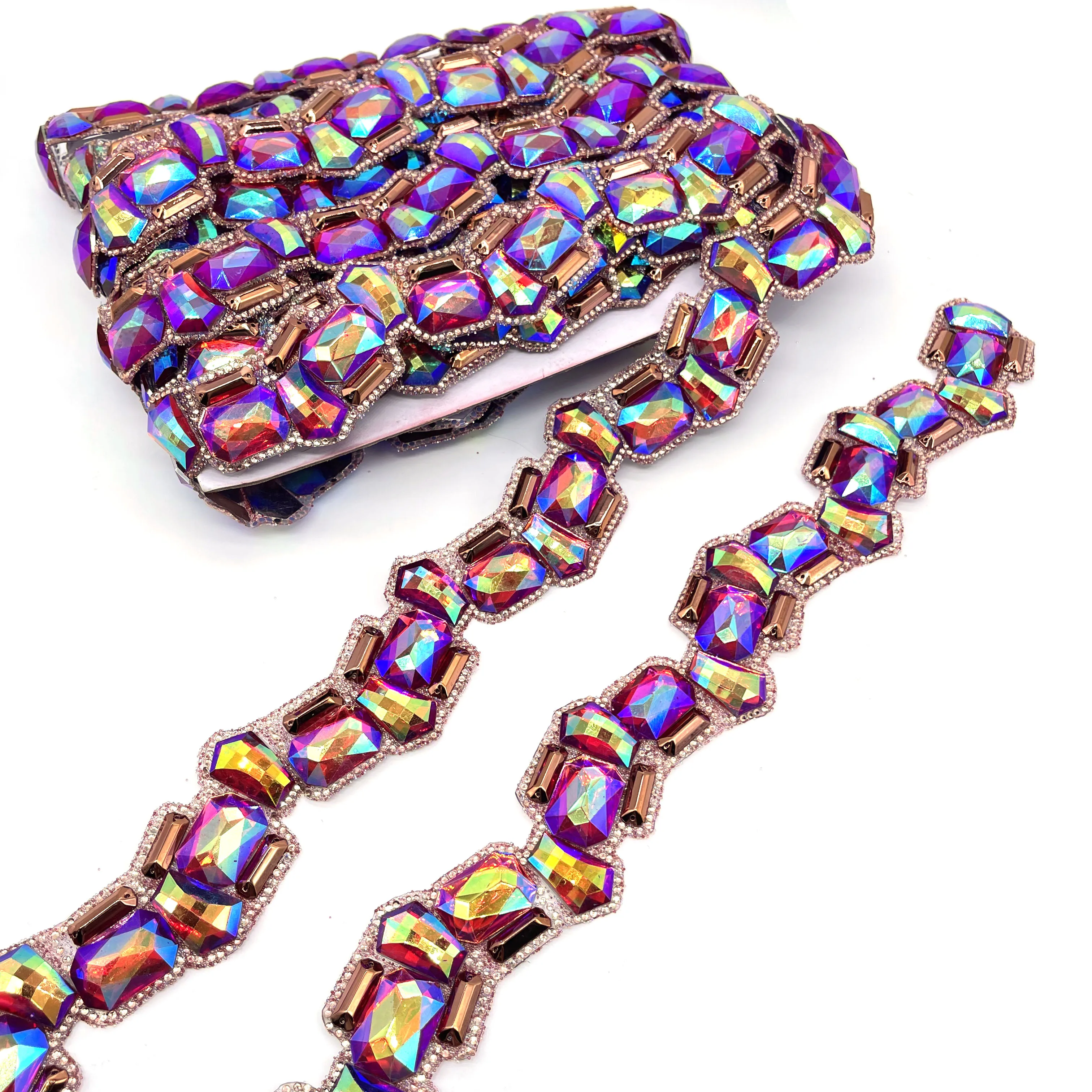 Trinidad Miami Carnival dress jewelry Popular resin trimmings for Samba shoes production