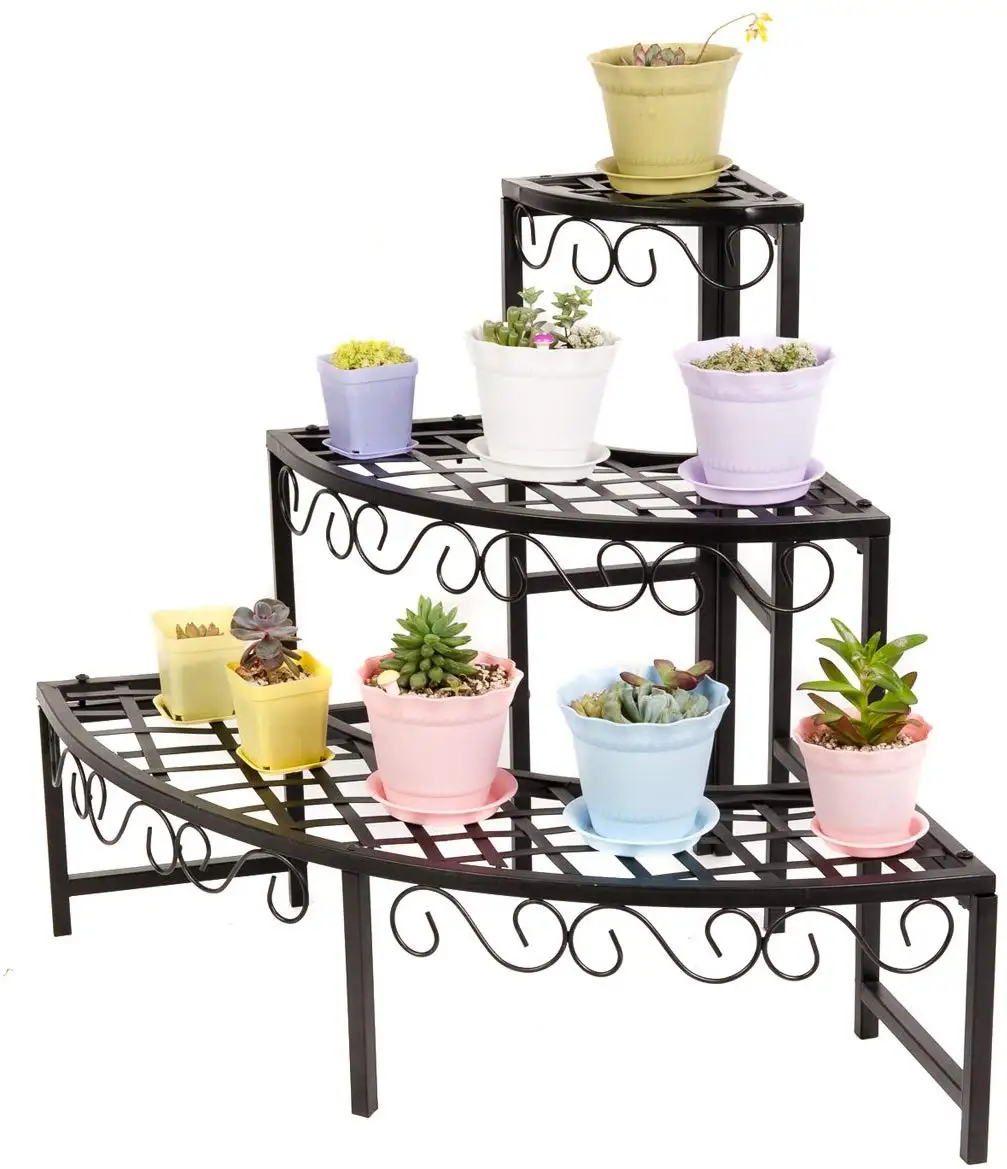 Hot sale 3-Tier Corner Ladder Plant Rack for Flower Pot for Indoor and Outdoor Use