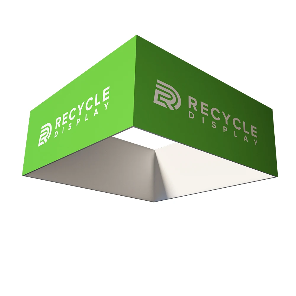 3D Brand Logo Printing Suspended trade show exhibition Ceiling Signs Display Fabric Hanging Banners Euro Fit Hanging Banner Kit