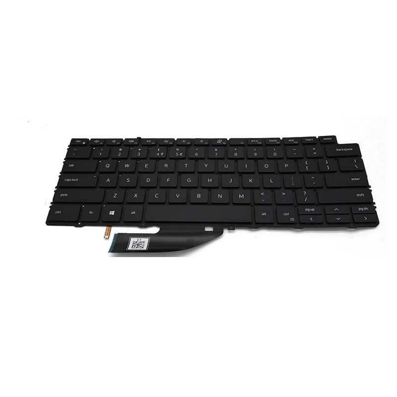 Laptop US Layout Backlight Keyboard For Dell XPS 13 7390 2-in-1 Black Color