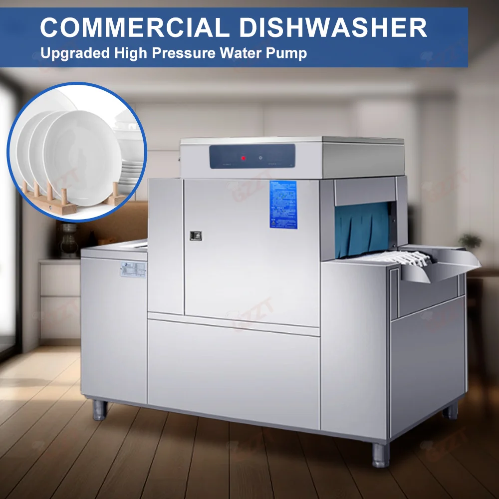 Commercial Multi-functional Conveyor belt Dishwasher Industrial Dish Washing Machine Smart separation wash Dishwasher Machine