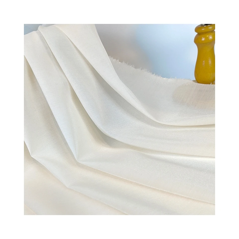 New style crystal satin polyester organza the semi-extinction Crisp fabric for print clothing