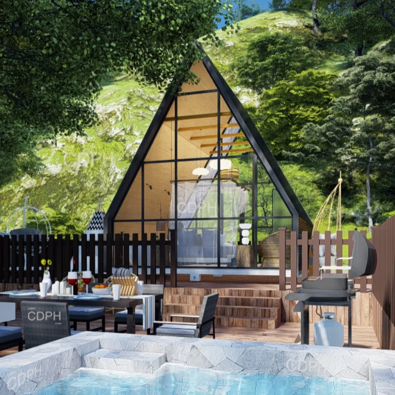 2025 Prefabricated Party Triangle Modern Design Detachable Luxury Container Tiny Homes