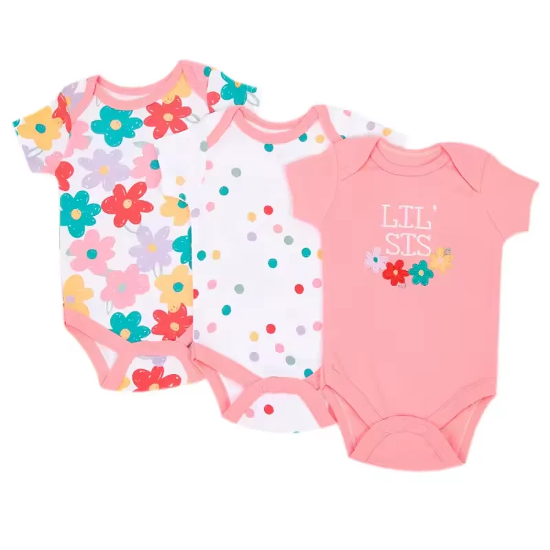 Toddler Newborn Boys Girls Clothes Romper Soft Cotton Infant Romper Plain Baby Onesie