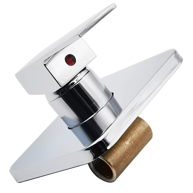 Square Manual Brass Stop Concealed Valve Shower Rain Faucets Mixers For Showers 1307