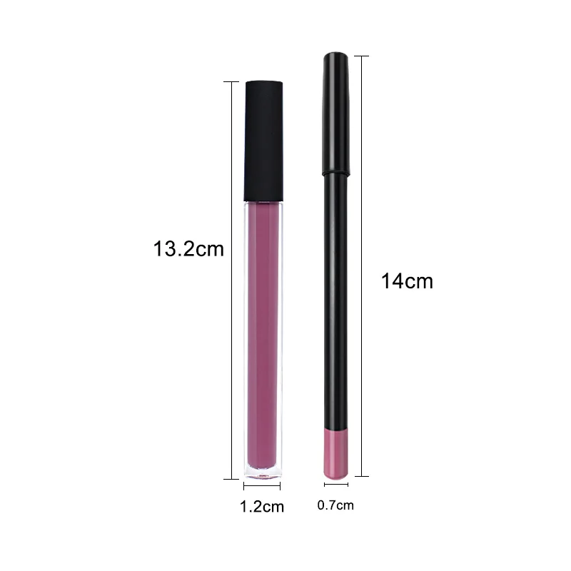 21 colors lipliner wholesale 2-in-1 high pigment matte lipliner pencil white lipliner lipstick set