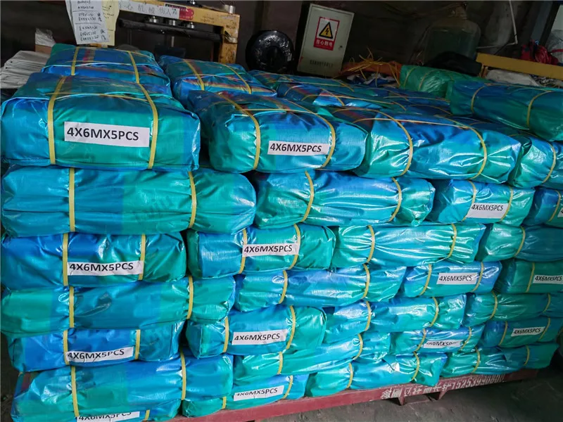 Lvju Waterproof Blue Oversize Pe Tarpaulin 60x60ft 200gsm Anti UV Poly Tarp PE Tarpaulin