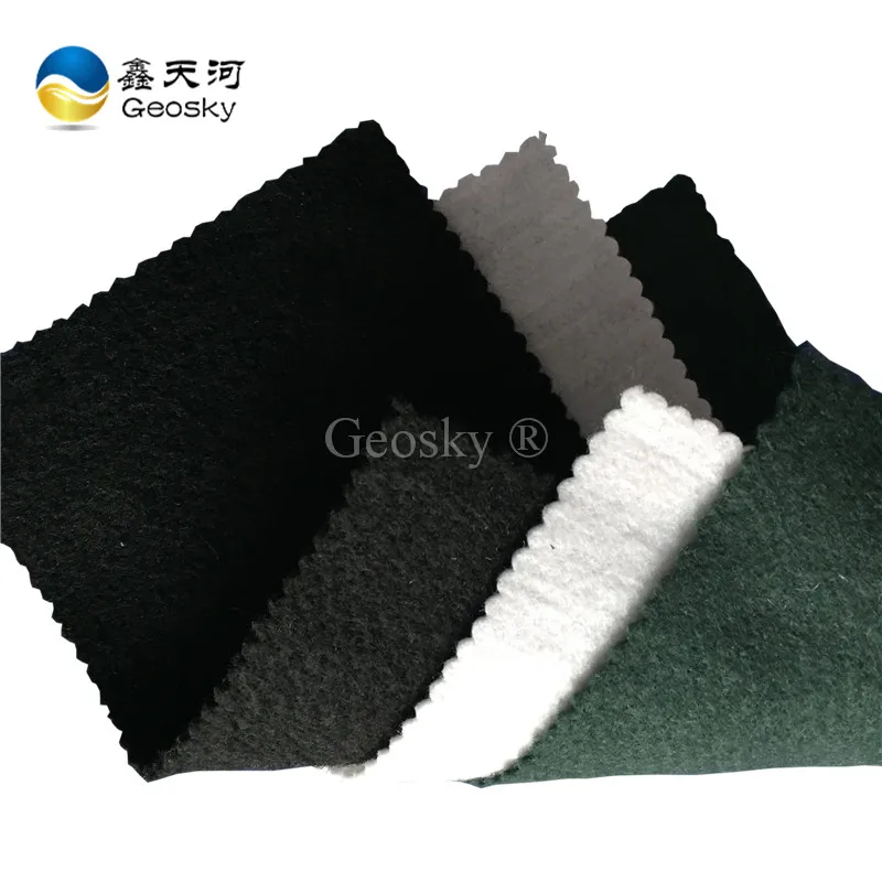 Black White Waterproof  Geotextile 300gsm UV Resist