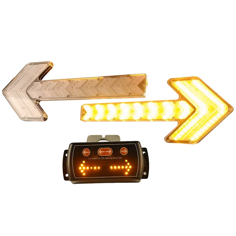 Large Trailer Truck Warning Flashing Led Turn Signal Arrow Lamp Wireless Remote Flashing Yellow Arrow Traffic Light
