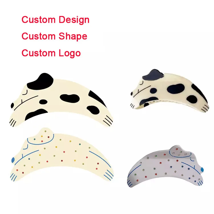 Custom Design Hair Claws Customized Prints LOGO Claw Clips for women