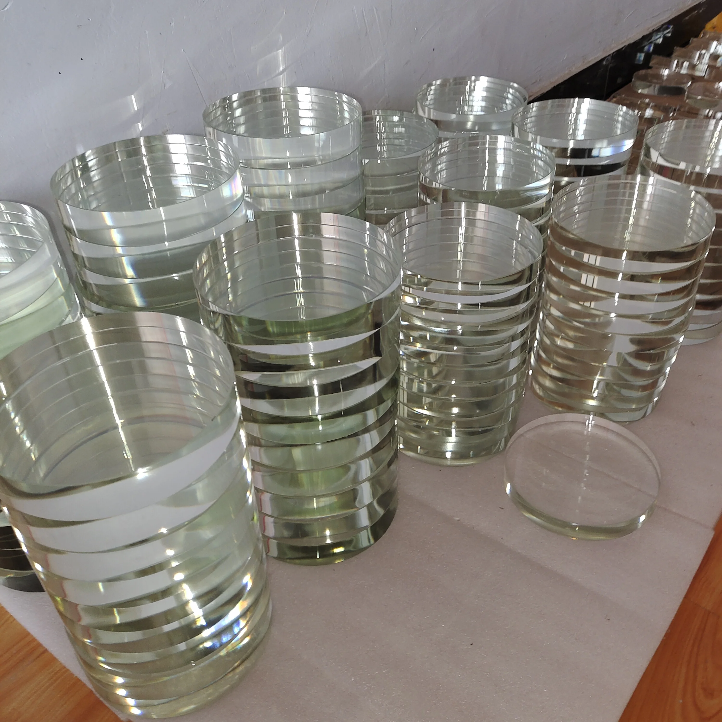 factory high clear Optical Use Tempered toughened heat-resistant borosilicate boiler sight glass for sale