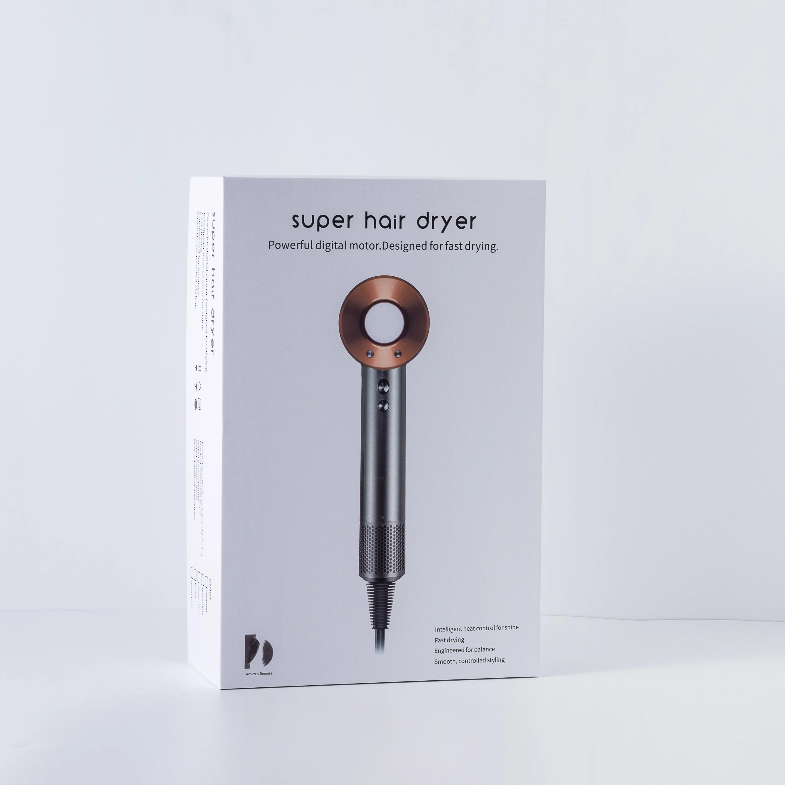 Профессиональный высокоскоростной бесшумный фен Электрический с 5 насадками для гостиничного и бытового использования из пластика