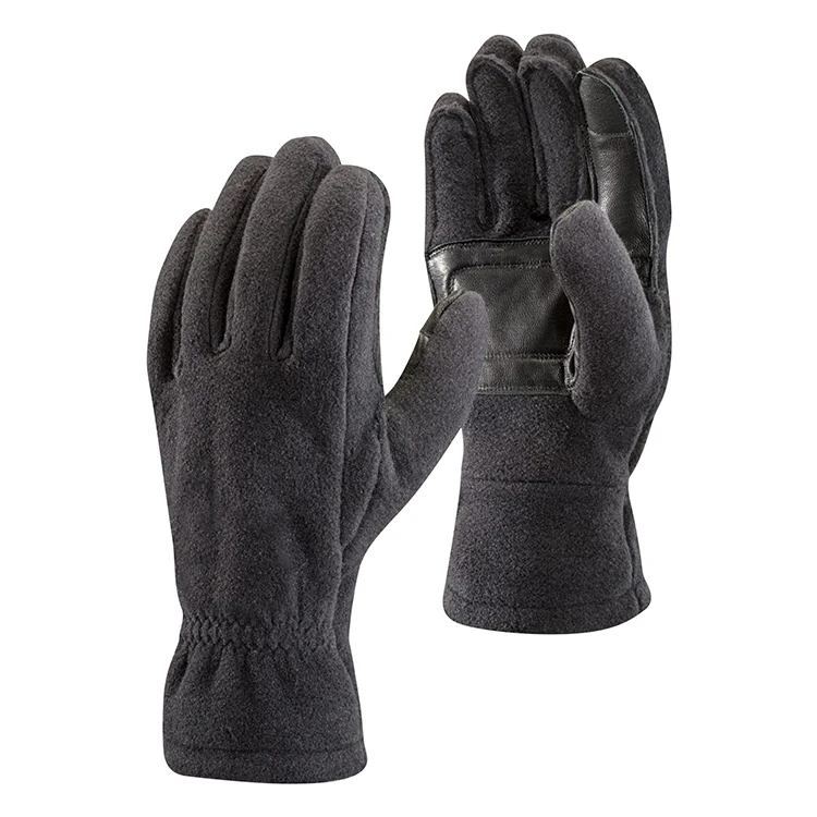 High Quality Fashion Outdoor Sports Windproof Full Finger Winter Warm Polar Fleece Gloves For Adult