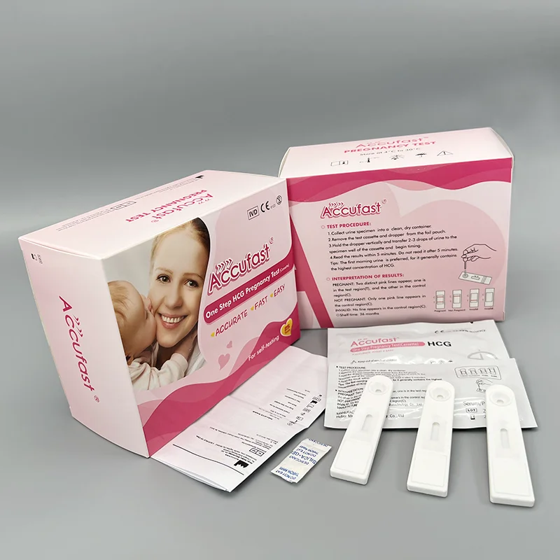 Factory High Quality HCG Pregnancy Test Cassette Kit Rapid Test pregnancy test kit