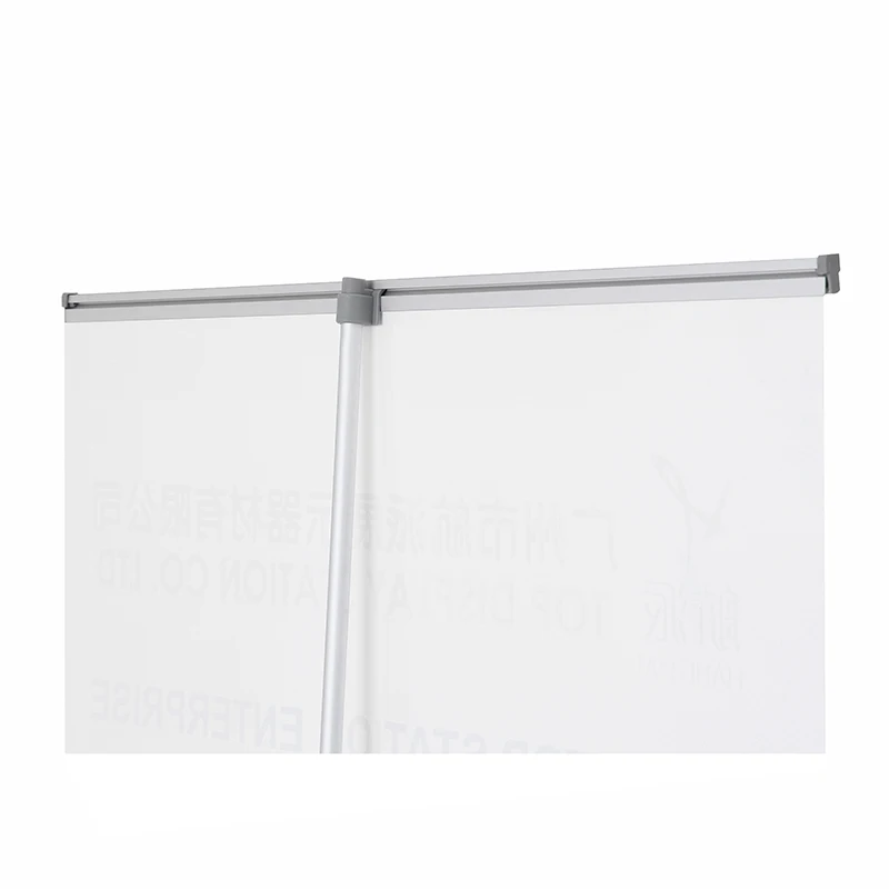 Exhibition event wide base aluminum  pull up heavy duty display flex PVC 80x200cm banner foldable roll up stand for promotion