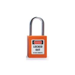 38mm Steel Shackle Industrial Lockout-Tagout Insulated Loto Safety Lockout Padlock With Master Keyed