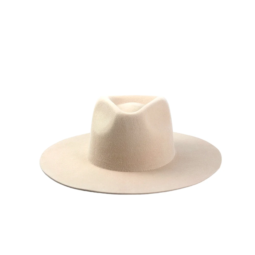 LIHUA Wholesale Multiple Color Spring Outdoor Fashion Medium Brim 100% Wool Fedora Hats For Women And Man