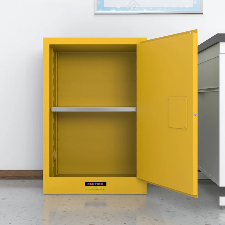 12 Gal Vertical Flammable Storage Cabinet Fire and Explosion Proof Safety for Commercial Industrial Chemical Laboratory Home Use