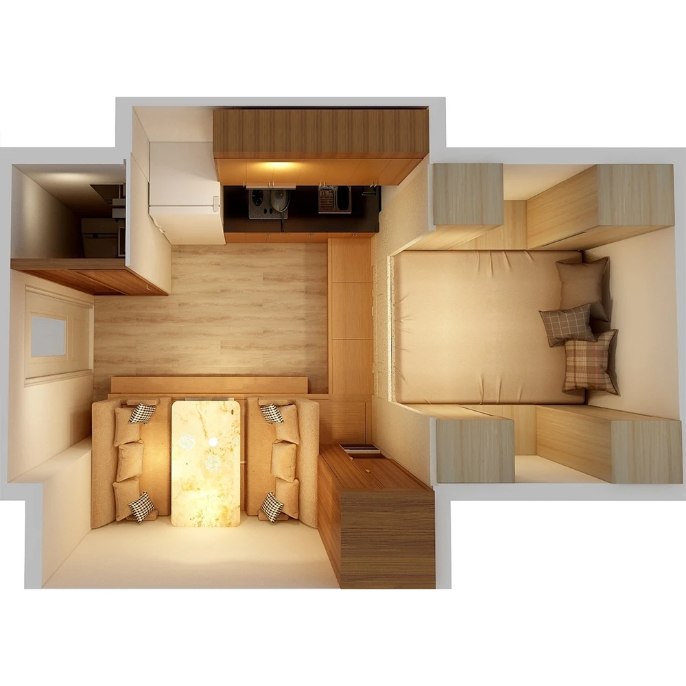 comfortable space prefab Multifunction high-end pickup truck camper slide on