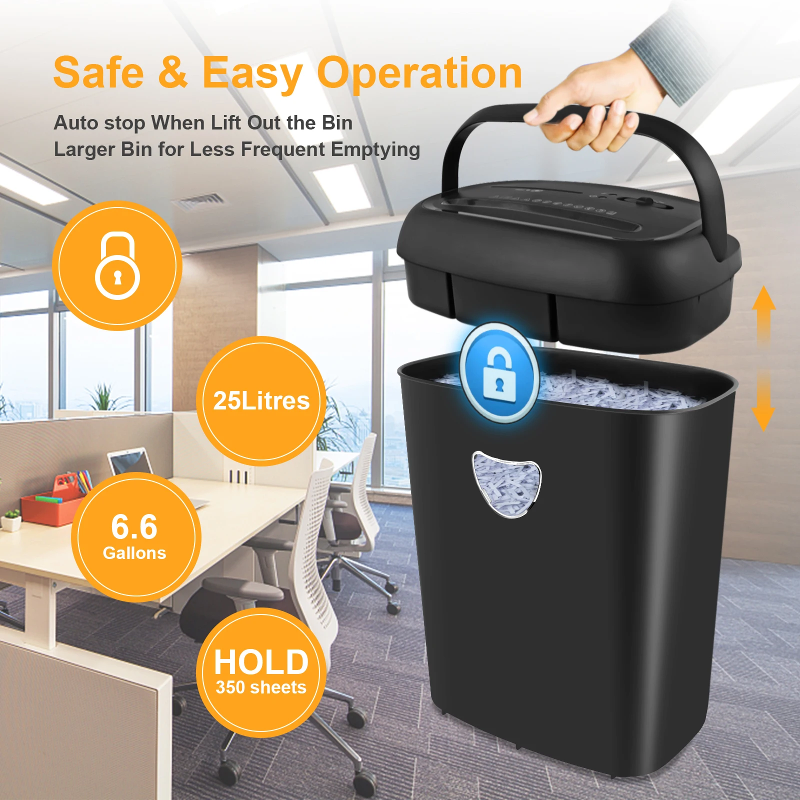 Mirco Cut High Quality Paper Shredder Office Home Use We Are Manufacturer