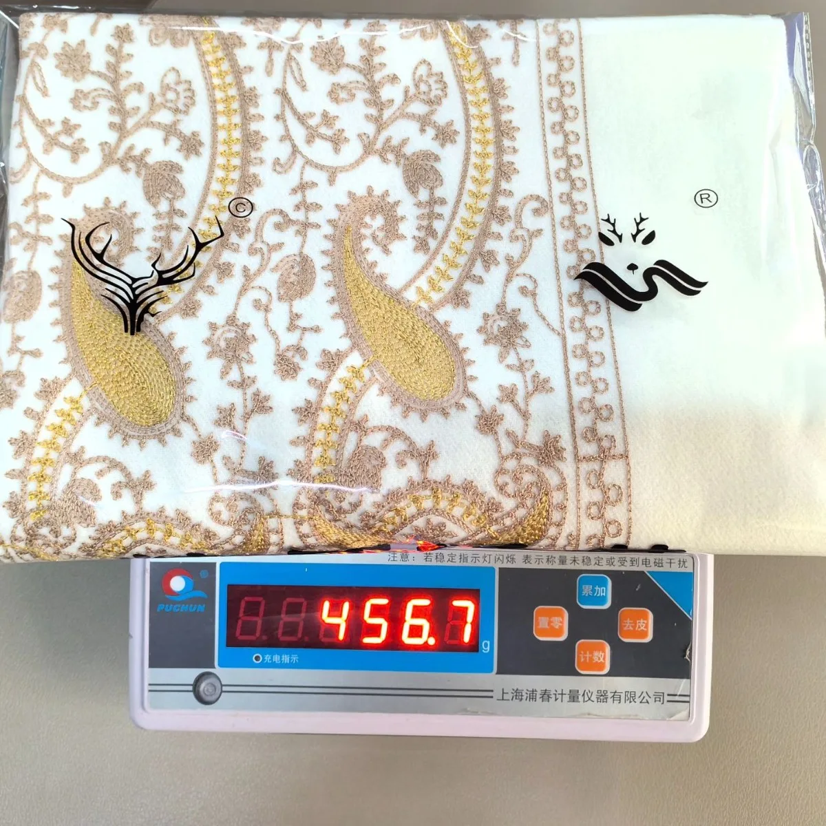 Latest Fashion Wholesale African Embroidery Flower Women Shawl Scarf With Rhinestone