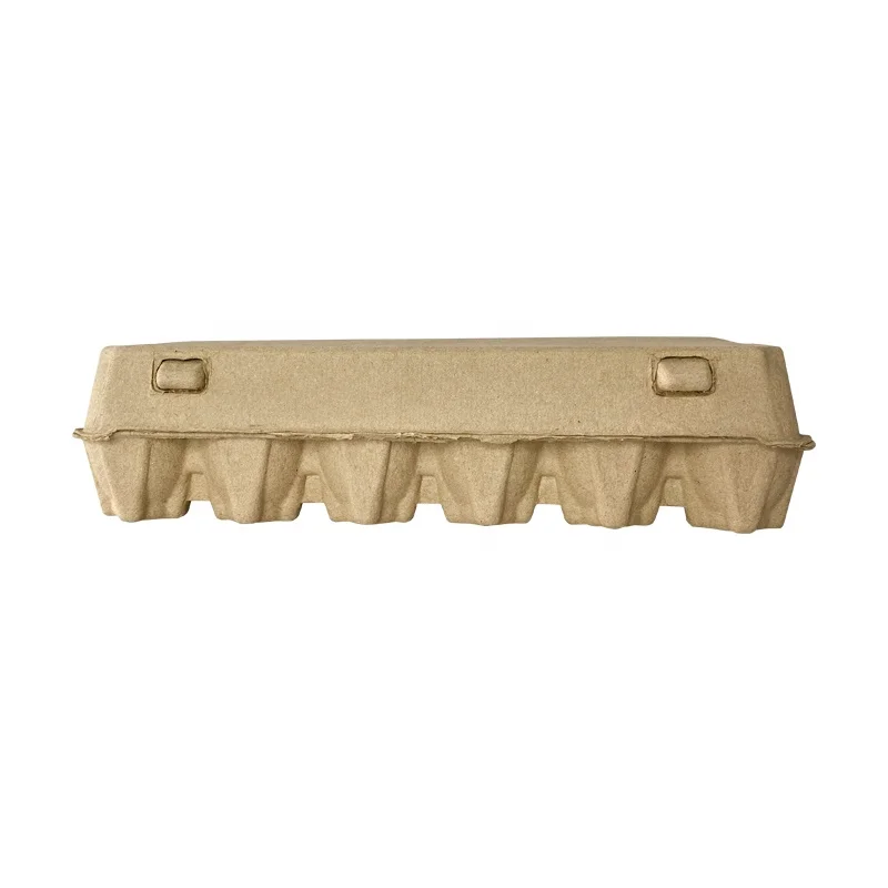 Custom Egg packaging boxes carton tray paper egg box 4 6 10 12 18 30 Holes pack empty pulp tray egg cartons for sale