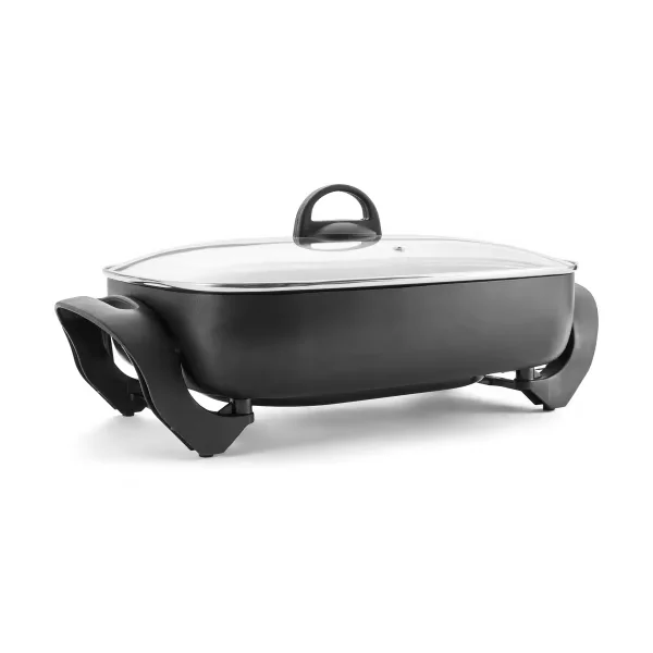 Best Price Korean Multi-functional Electric Pan OEM and ODM Non-stick Black Electric Skillet