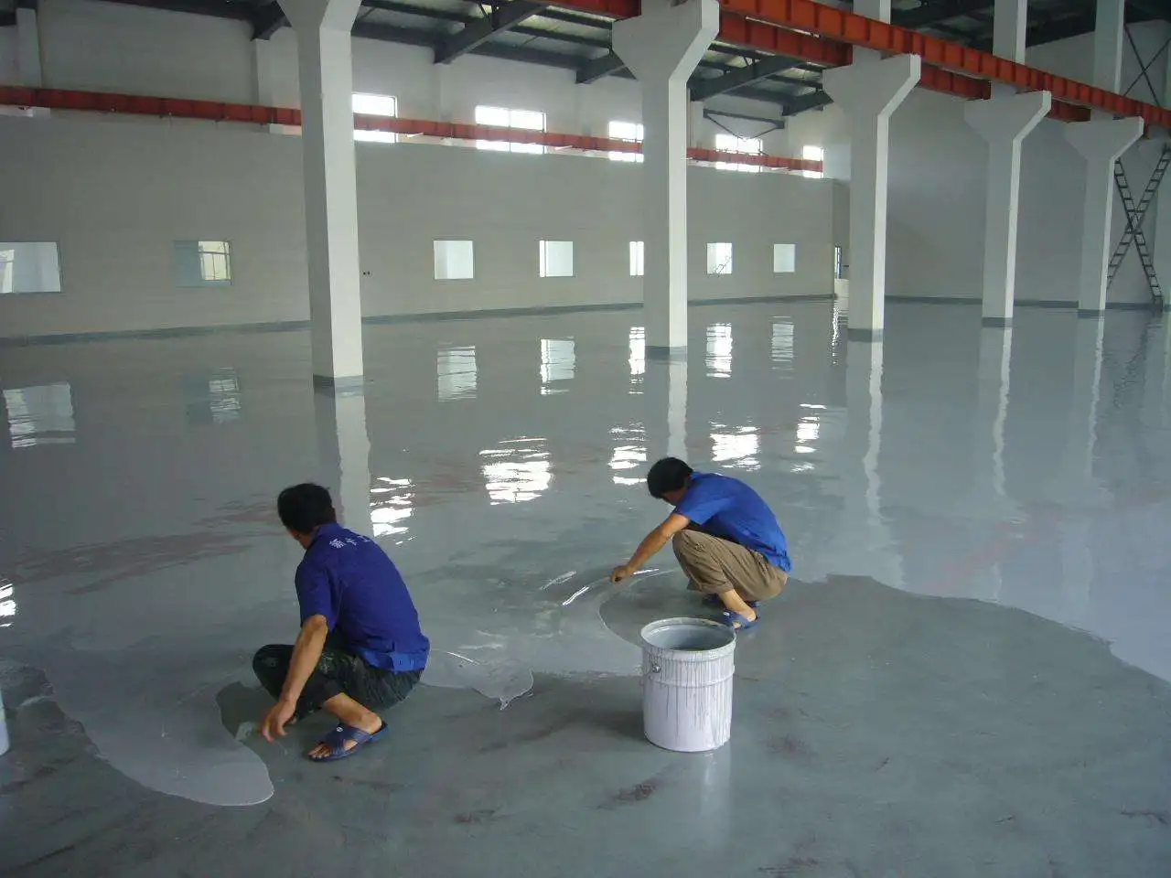 Solvent Free Epoxy Floor Paint Free Sample Workshop Corrosion Resistant Pressure Resistant Floor Paint
