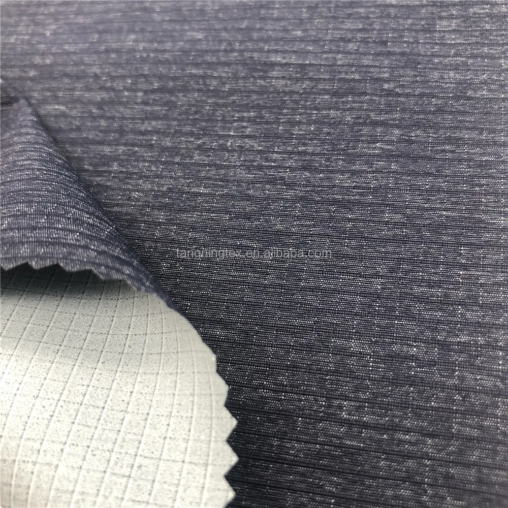 2021 нейлон/полиэстер ленточный меланж таслон водонепроницаемый молочный ПУ покрытый N/P ткань для одежды