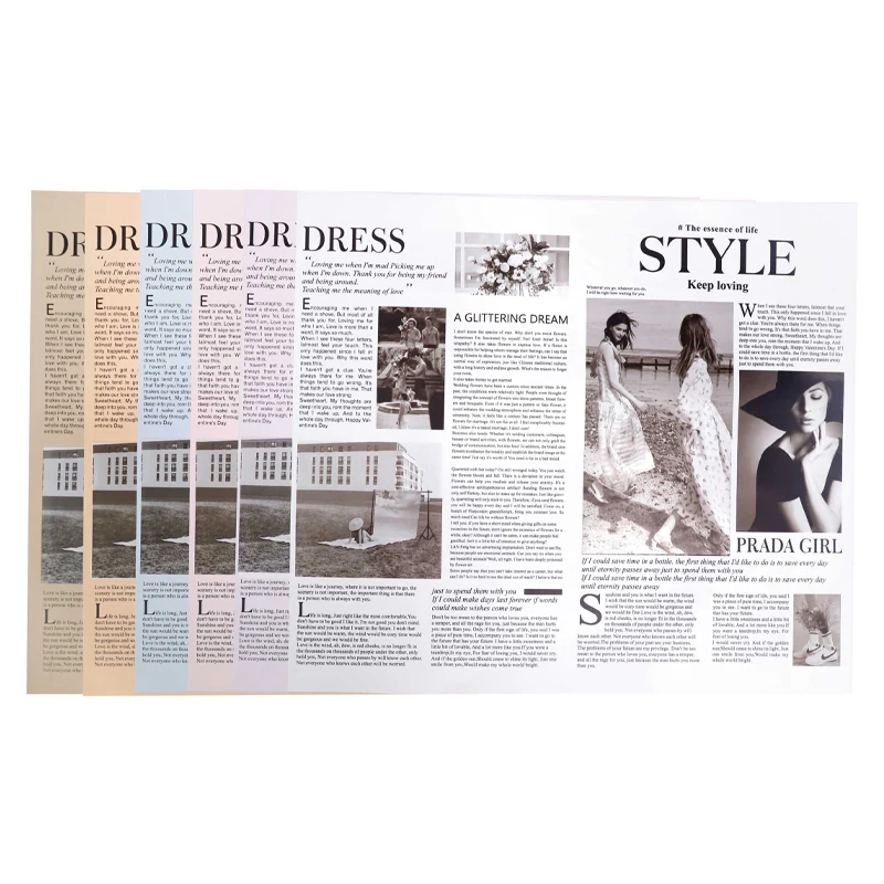 New Arrival Wrapping Paper Custom English Printed Parchment Greaseproof Paper For Bouquet