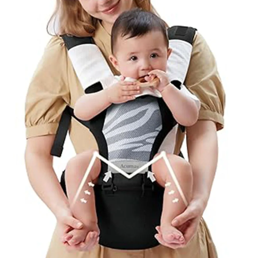Baby Hip seat Carrier Waist Belt Walker Toddlers Ergonomic Hip Seat with Water Bottle Pocket for Mom