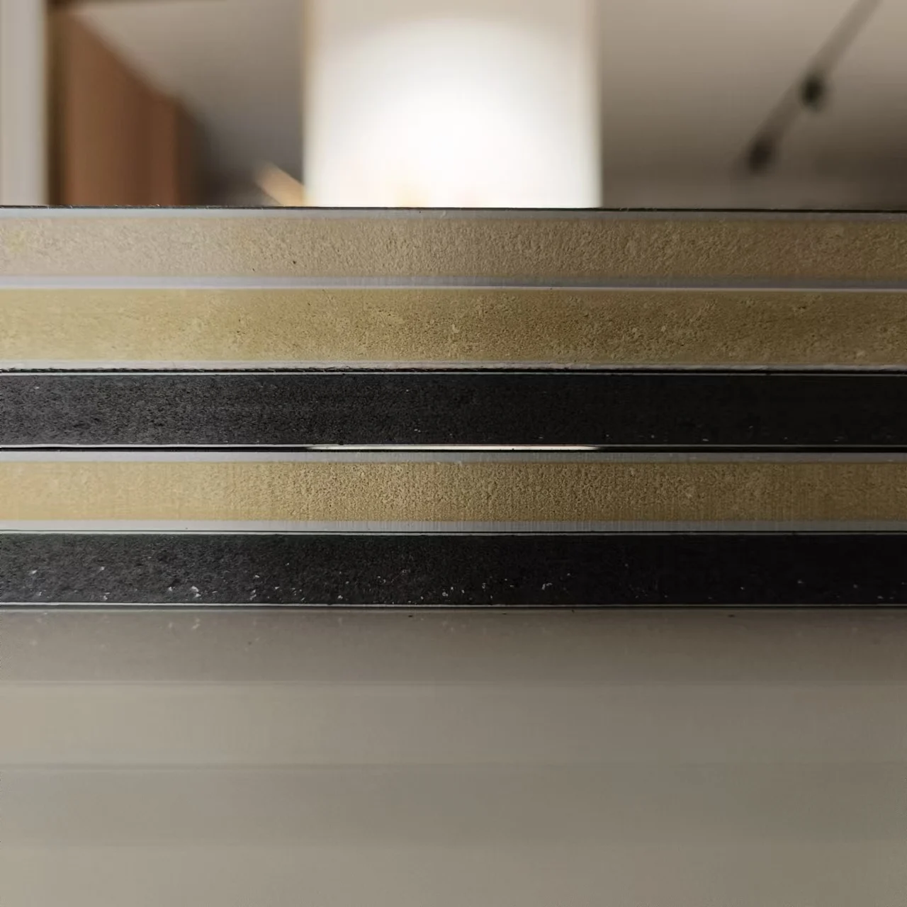 Modern Grid Background Wall Board Bamboo Charcoal Fiber Living Room Bathroom Bedroom Moisture-Proof WPC PVC Apartments Hotels